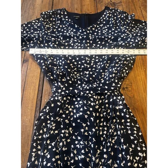 Talbots Size 16 Dress Belted Black Long Sleeve Office Church Party Stretch - Picture 10 of 12
